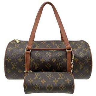 ルイヴィトン(LOUIS VUITTON)のLOUIS VUITTON ルイヴィトン ハンドバッグ モノグラム パピヨン30 Papillon30 旧型 GM ポーチ付き 鞄 かばん M51385    ブラウン 茶 ゴールド金具 レディース【中古品】(ハンドバッグ)