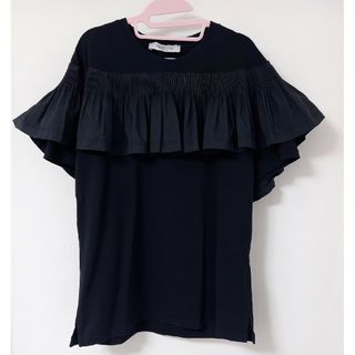 VALENTINO - VALENTINO トップス ヴァレンティノ カットソー フリル Ｔ 