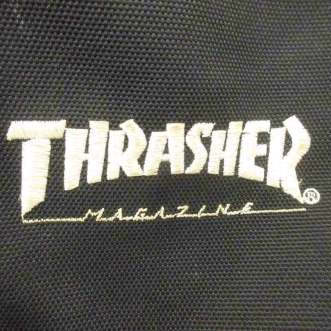 THRASHER(スラッシャー)のスラッシャー デイパック バックパック ロゴ刺繍 黒 ブラック ■U90 メンズのバッグ(バッグパック/リュック)の商品写真