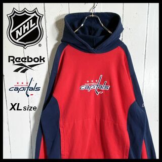 リーボック(Reebok)のReebok リーボック NHL キャピタルズ  刺繡ロゴ パーカー XL相当 (パーカー)
