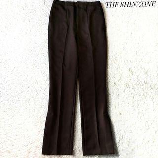 シンゾーン(Shinzone)の【シンゾーン】スリットパンツ 34 ブラウン ポリエステル 洗濯可能(カジュアルパンツ)