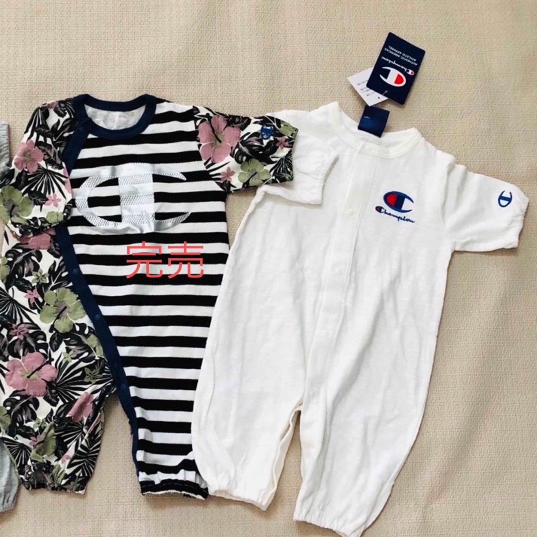 Champion(チャンピオン)の50-70cmチャンピオン2wayカバーオール　新品 キッズ/ベビー/マタニティのベビー服(~85cm)(カバーオール)の商品写真