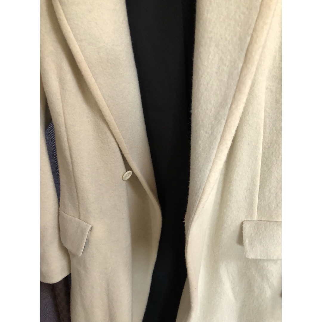 ヤスユキイシイ15万 yasuyukiishii高級毛シルクロングコートメンズ ヤスユキイシイ15万 yasuyukiishii高級毛シルクロングコートメンズ