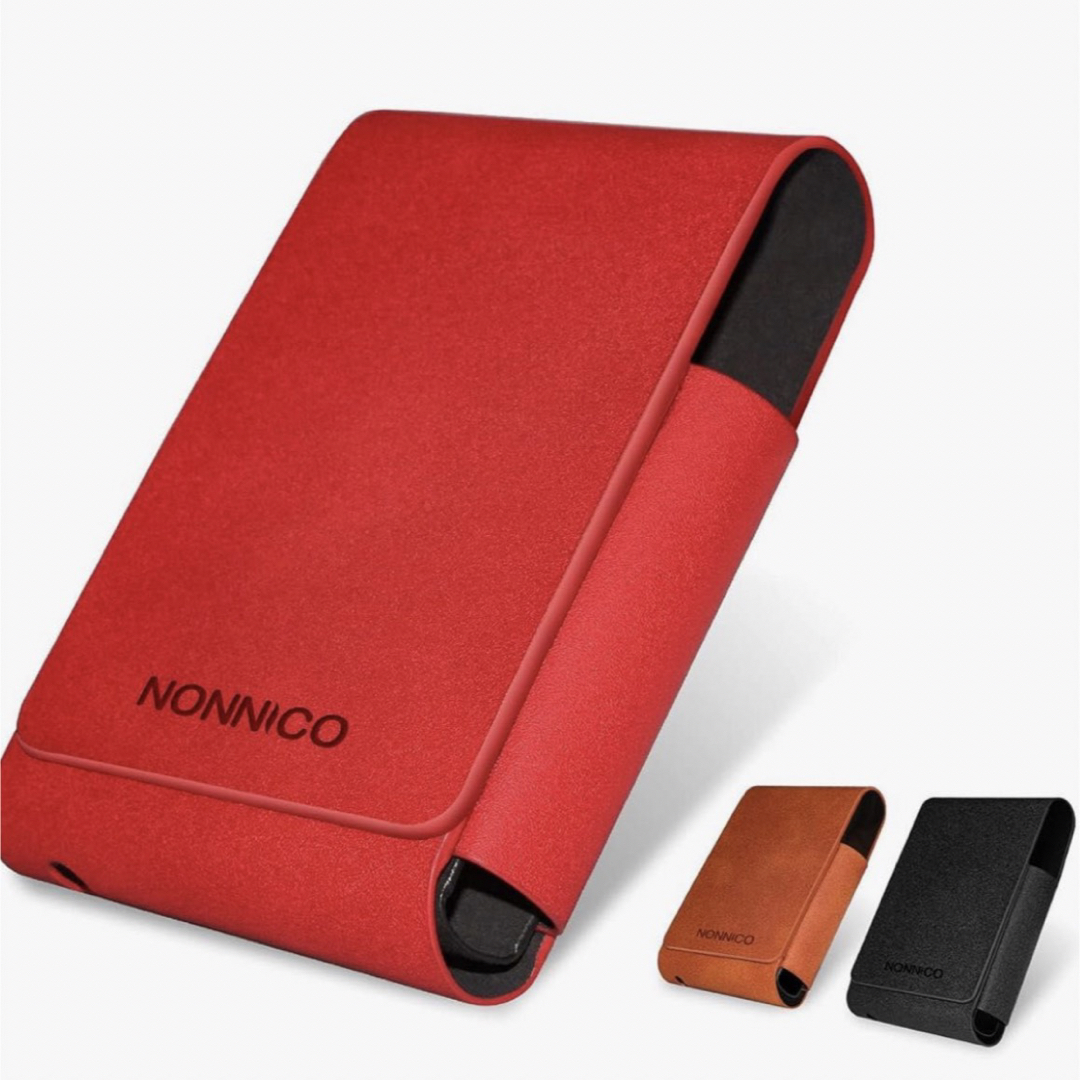 NONNICO H1専用ケース [レッド]フェイクレザー スマホ/家電/カメラのスマホアクセサリー(iPhoneケース)の商品写真