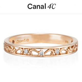 カナルヨンドシー(canal４℃)のカナル4℃ K10PG ダイヤモンドリング 9号(リング(指輪))
