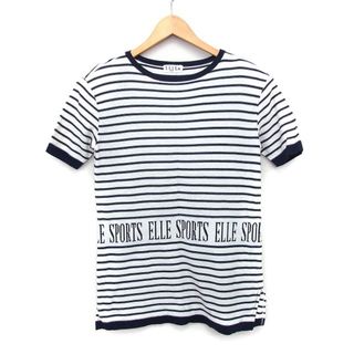 エル(ELLE)のエル ELLE スポーツ SPORTS チュニック Tシャツ ボーダー 柄 ロゴ(チュニック)