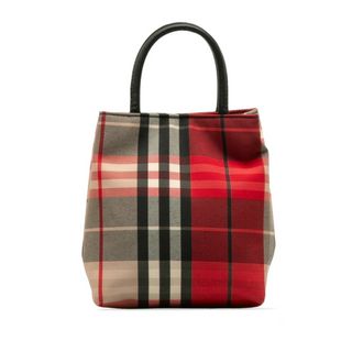 バーバリー(BURBERRY)の美品 バーバリー ノバチェック ミニハンドバッグ キャンバス レディース BURBERRY 【1-0134440】(ハンドバッグ)