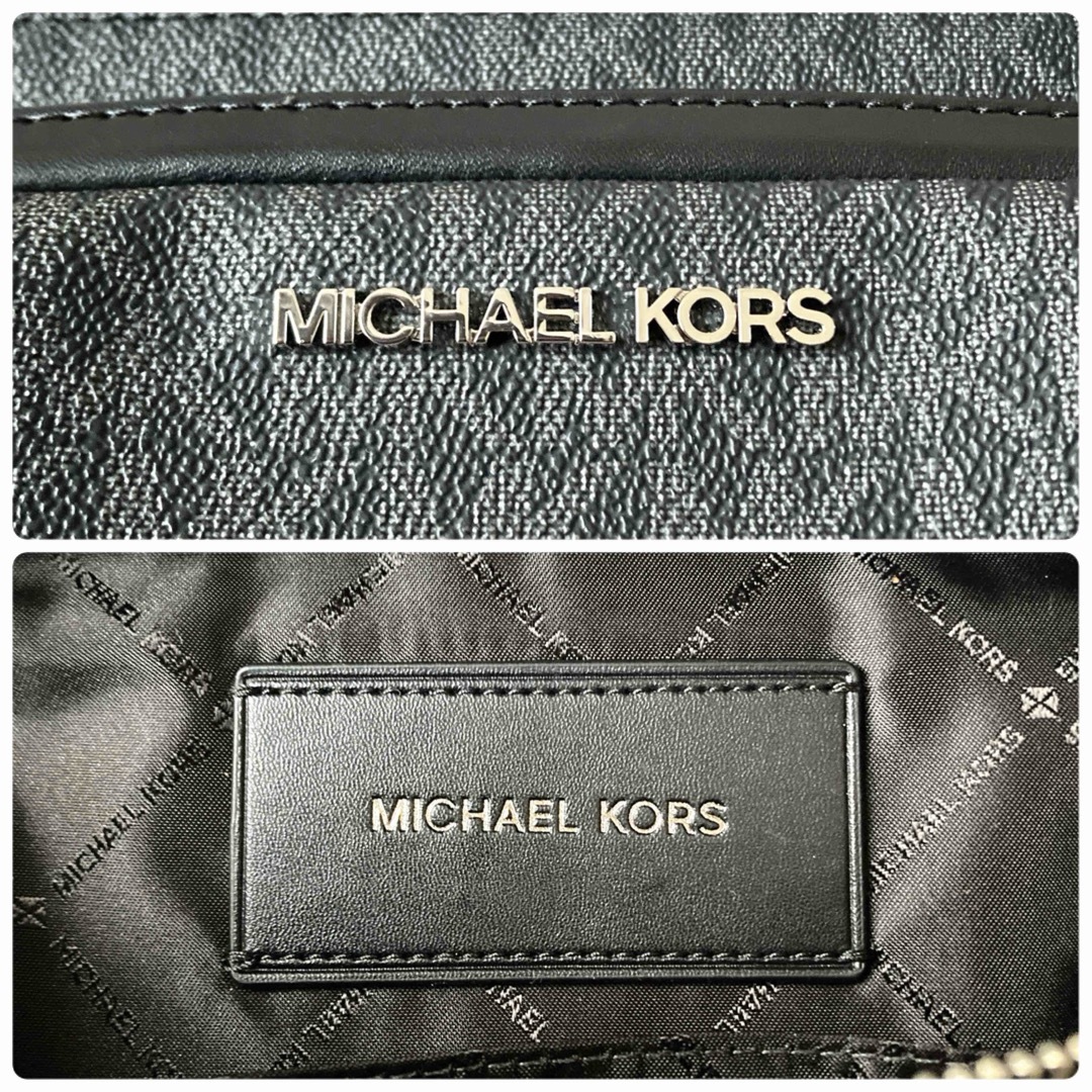 Michael Kors(マイケルコース)の【未使用に近い】マイケルコース シグネチャー  ボディバッグ ブラック メンズのバッグ(ボディーバッグ)の商品写真