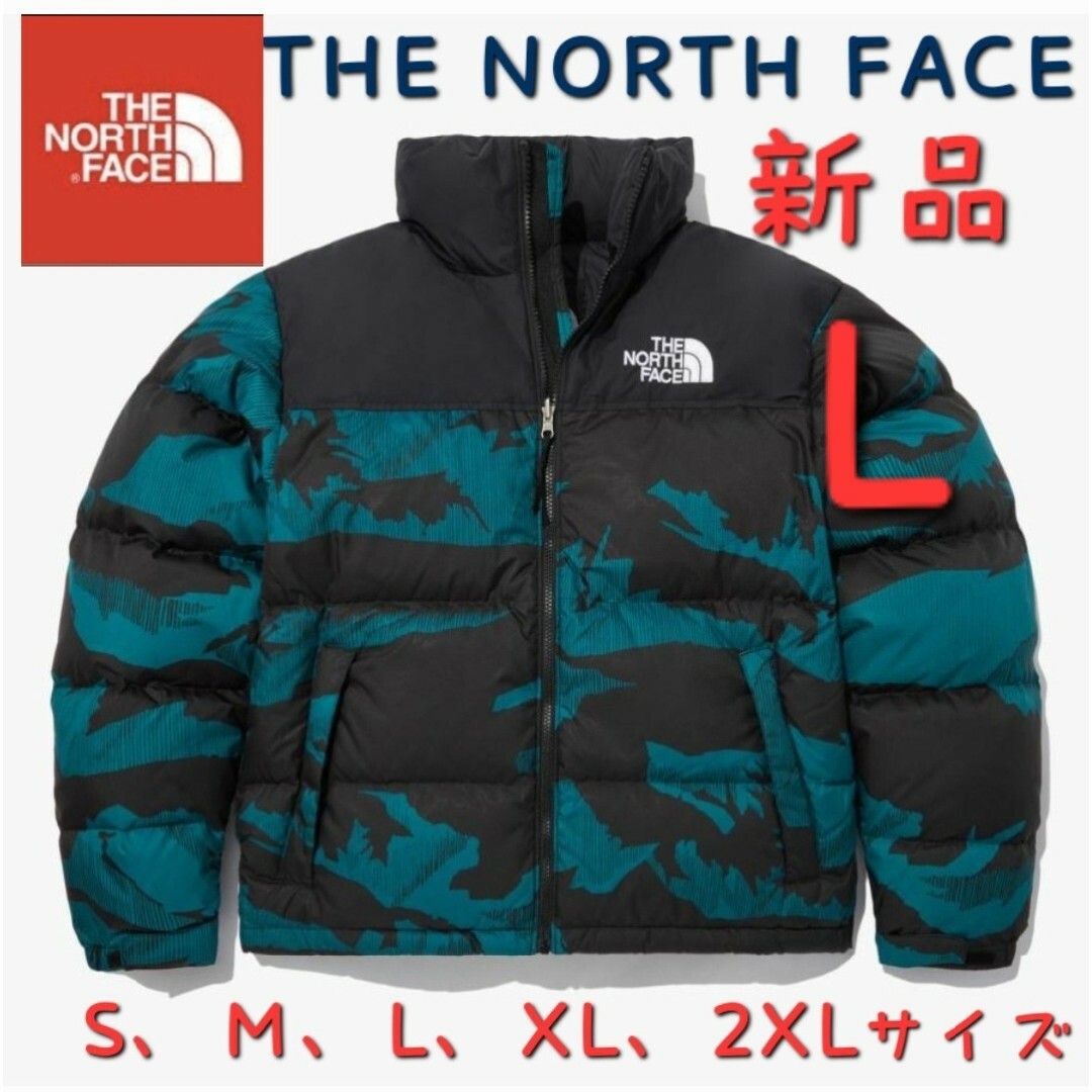 THE NORTH FACE(ザノースフェイス)のカモブルーTHE NORTH FACEノースフェイス 新品 ダウンジャケットL メンズのジャケット/アウター(ダウンジャケット)の商品写真