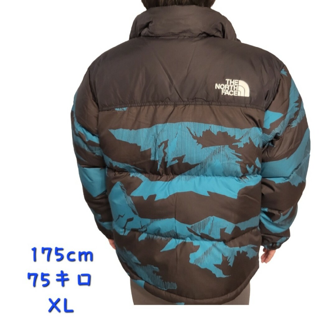 THE NORTH FACE(ザノースフェイス)のカモブルーTHE NORTH FACEノースフェイス 新品 ダウンジャケットL メンズのジャケット/アウター(ダウンジャケット)の商品写真