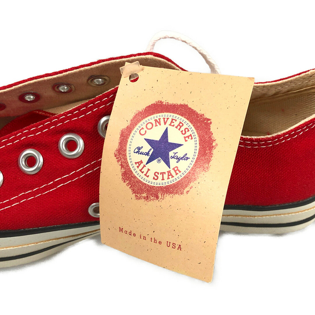 CONVERSE(コンバース)のCONVERSE コンバース 当時物 ALL STAR LOW オールスター キャンバス シューズ USA製 VINTAGE レッド サイズUS7.5=26cm 正規品 / 33422 メンズの靴/シューズ(スニーカー)の商品写真