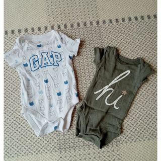 ベビーギャップ(babyGAP)のギャップ　カーターズ　出産準備　新生児　男の子 半袖 半袖ロンパース ボディスー(ロンパース)