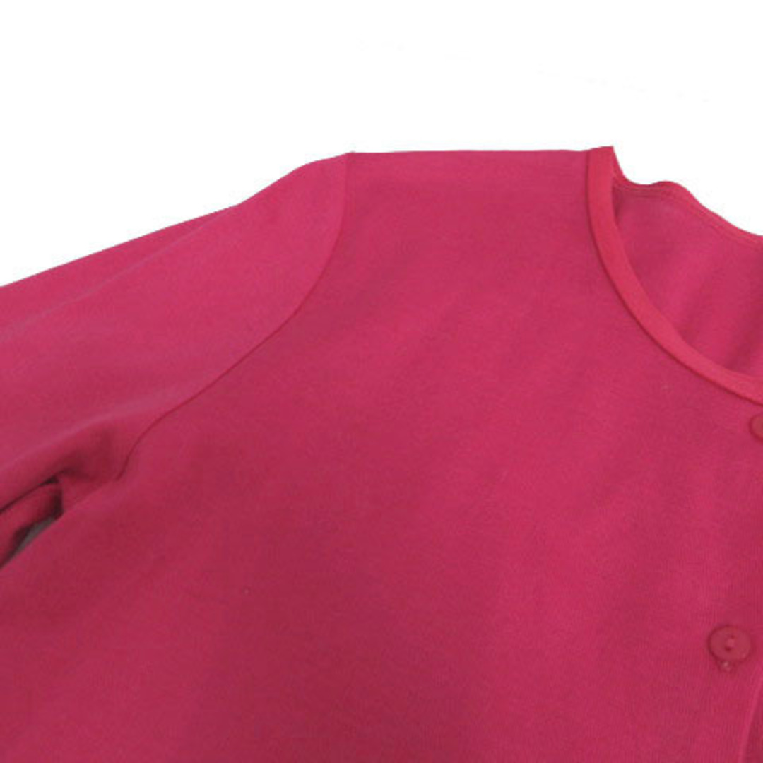TALBOTS(タルボット)のタルボット カーディガン ニット 丸首 七分袖 コットン ピンク M レディースのトップス(カーディガン)の商品写真