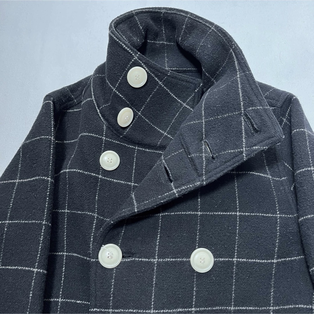 WOOLRICH(ウールリッチ)の【WOOLRICH】ウールリッチ ピーコート ダブルブレスト ウール地 チェック メンズのジャケット/アウター(ピーコート)の商品写真