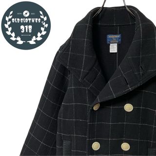 WOOLRICH - 【WOOLRICH】ウールリッチ ピーコート ダブルブレスト ウール地 チェック