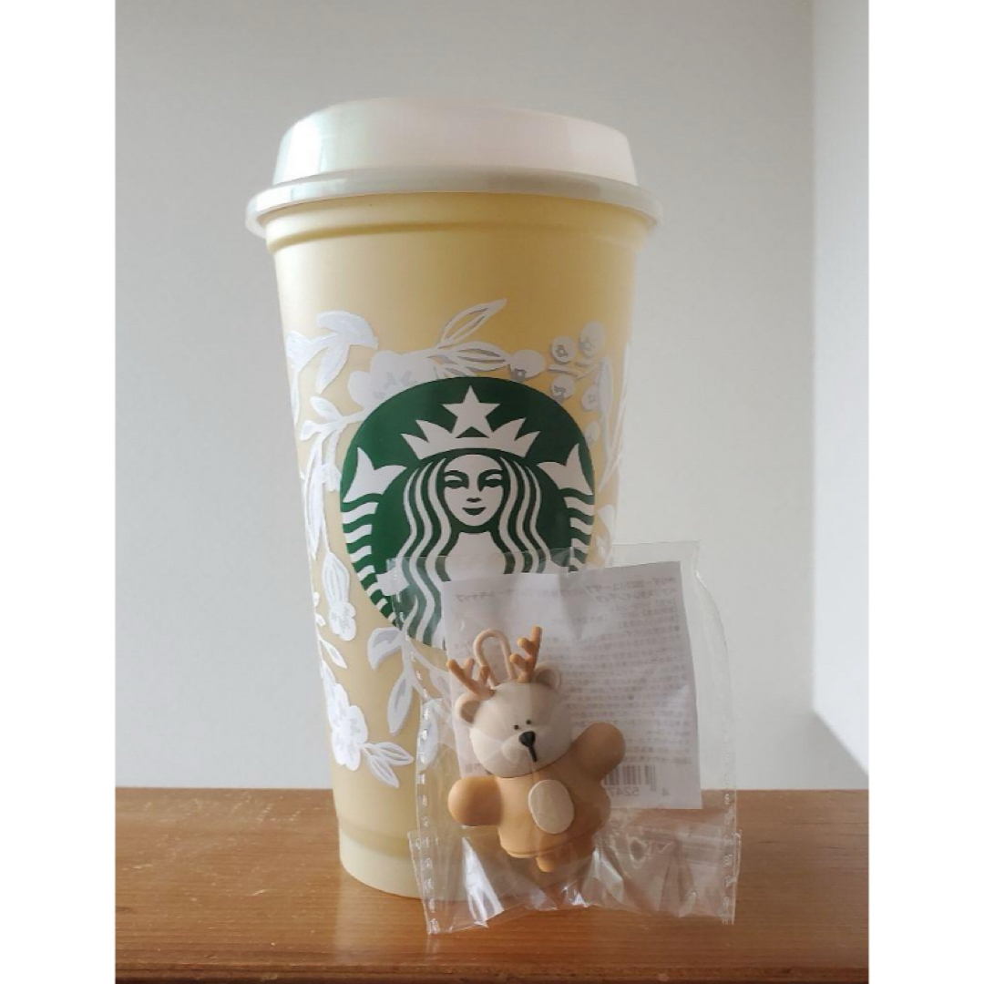 Starbucks(スターバックス)の新品　スターバックス　リユーザブルカップ　ベアリスタキャップ　バレンタイン インテリア/住まい/日用品のキッチン/食器(容器)の商品写真