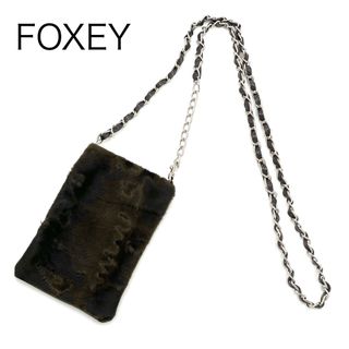 フォクシー(FOXEY)の美品✨FOXEY フォクシー　ファー　ポシェット　サコッシュ　ショルダーバッグ(ショルダーバッグ)