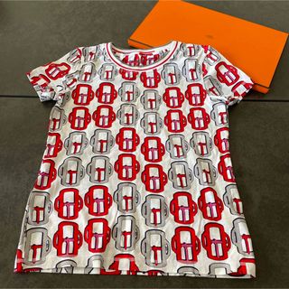 エルメス(Hermes)のエルメス バックル柄 トップス カットソー 半袖Ｔシャツ コットン マルチカラー(Tシャツ/カットソー(半袖/袖なし))