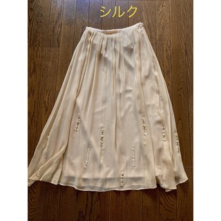 コムサデモード(COMME CA DU MODE)の❤️ チュールスカートSILK シルク 絹 ロングスカート ❤️(ロングスカート)