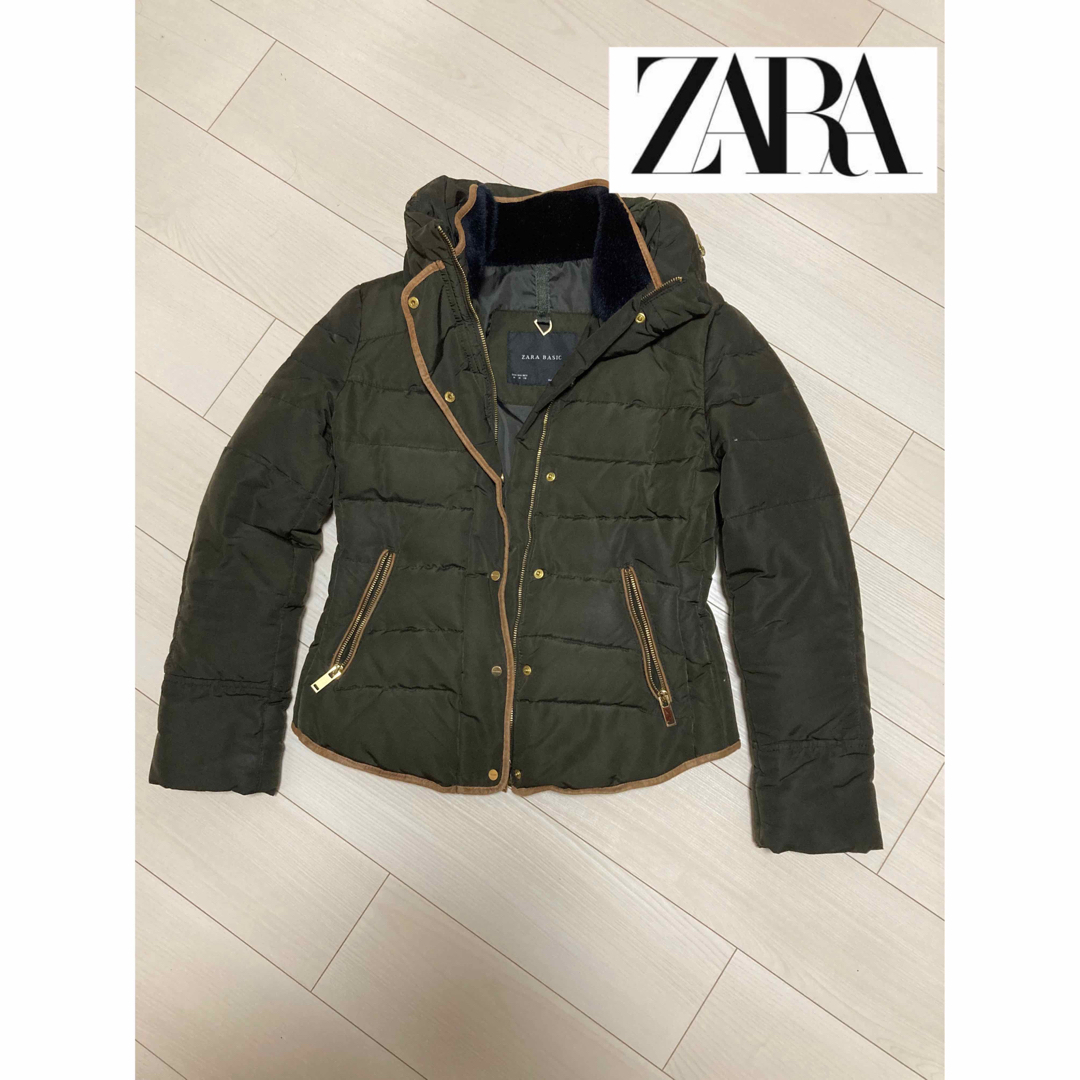 ZARA(ザラ)のZARA ダウン　ウエスト　モコモコ　難あり　着痩せ　防寒 レディースのジャケット/アウター(ダウンコート)の商品写真