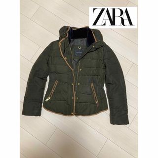 ザラ(ZARA)のZARA ダウン　ウエスト　モコモコ　難あり　着痩せ　防寒(ダウンコート)