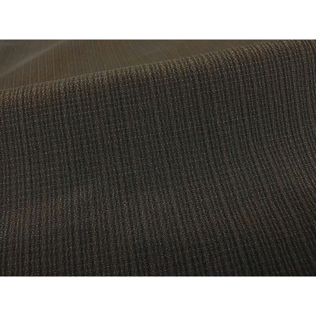 平和屋川間店■男性　紬　色無地　赤墨色　正絹　逸品　A-br3083 メンズの水着/浴衣(着物)の商品写真