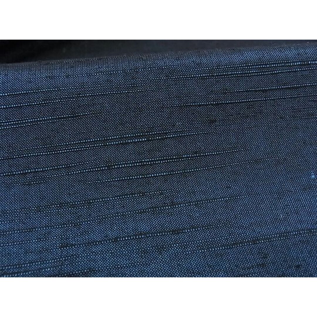 平和屋川間店■男性　紬　アンサンブル　色無地　留紺色　正絹　逸品　B-oa3344 メンズの水着/浴衣(着物)の商品写真