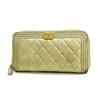 CHANEL - 378 超美品 CHANEL ラムスキン マドモアゼル ラウンド CHANEL - 378 超美品 CHANEL ラムスキン マドモアゼル ラウンド