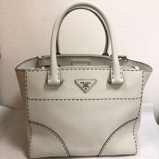 プラダ(PRADA)のPRADA ステッチデザイン 2WAY ショルダーバッグ ハンドバッグ(ハンドバッグ)