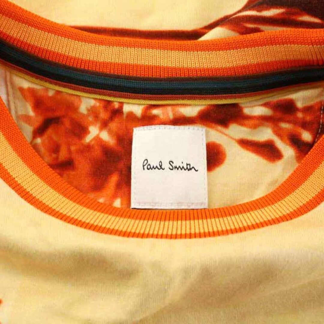 Paul Smith(ポールスミス)のポールスミス Tシャツ カットソー 半袖 クルーネック M 黄色 オレンジ レディースのトップス(Tシャツ(半袖/袖なし))の商品写真