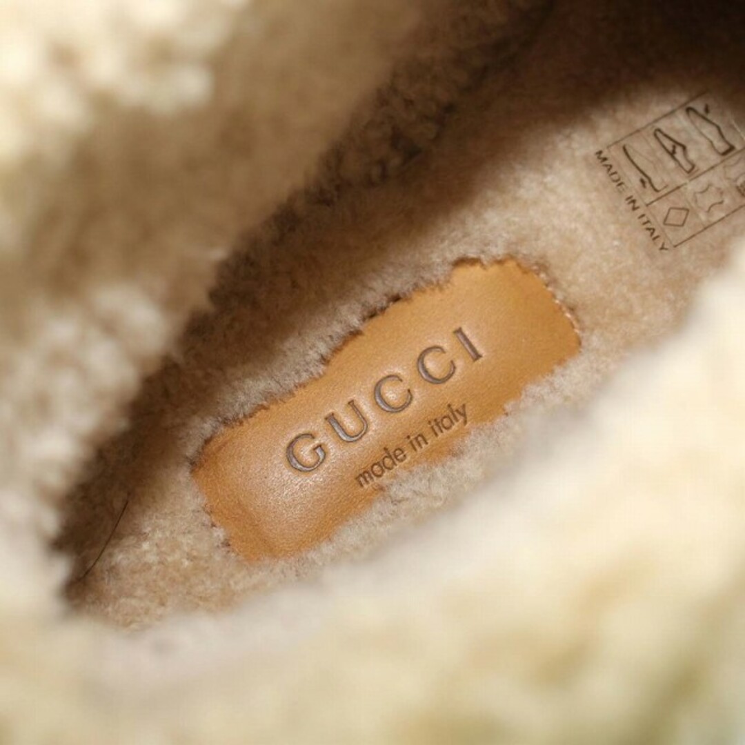 Gucci(グッチ)のグッチ GG Fria ホースビット ブーツ 21.5cm 白 629086 レディースの靴/シューズ(ブーツ)の商品写真