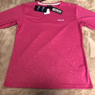 ディスカス(DISCUS)の新品 DISCUS ディスカス M 花柄 ロンT ピンク スポーツウェア UV(Tシャツ(長袖/七分))