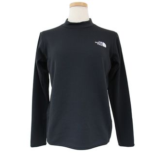 ザノースフェイス(THE NORTH FACE)のTHE NORTH FACE ノースフェイス カットソー Tシャツ ブラック 黒 サイズ:M 長袖 ハイネック 裏起毛 オルタイムホットクルー ストレッチ トップス 長袖Tシャツ【レディース】【中古】(カットソー(長袖/七分))