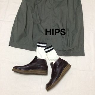 ヒップス(hips)の専用です♡良品 HIPS ヒップス 本革 ローファー スリッポン おでこ靴^^☆(ローファー/革靴)