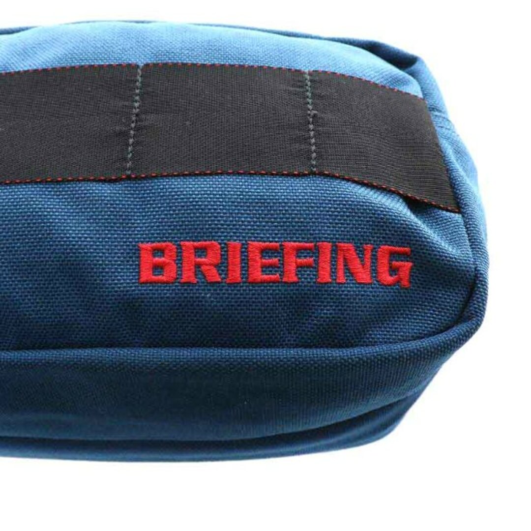 BRIEFING(ブリーフィング)のBRIEFING ハンドバッグ ポーチ ロゴ刺繍 紺 ネイビー 黒 ブラック 赤 メンズのバッグ(その他)の商品写真