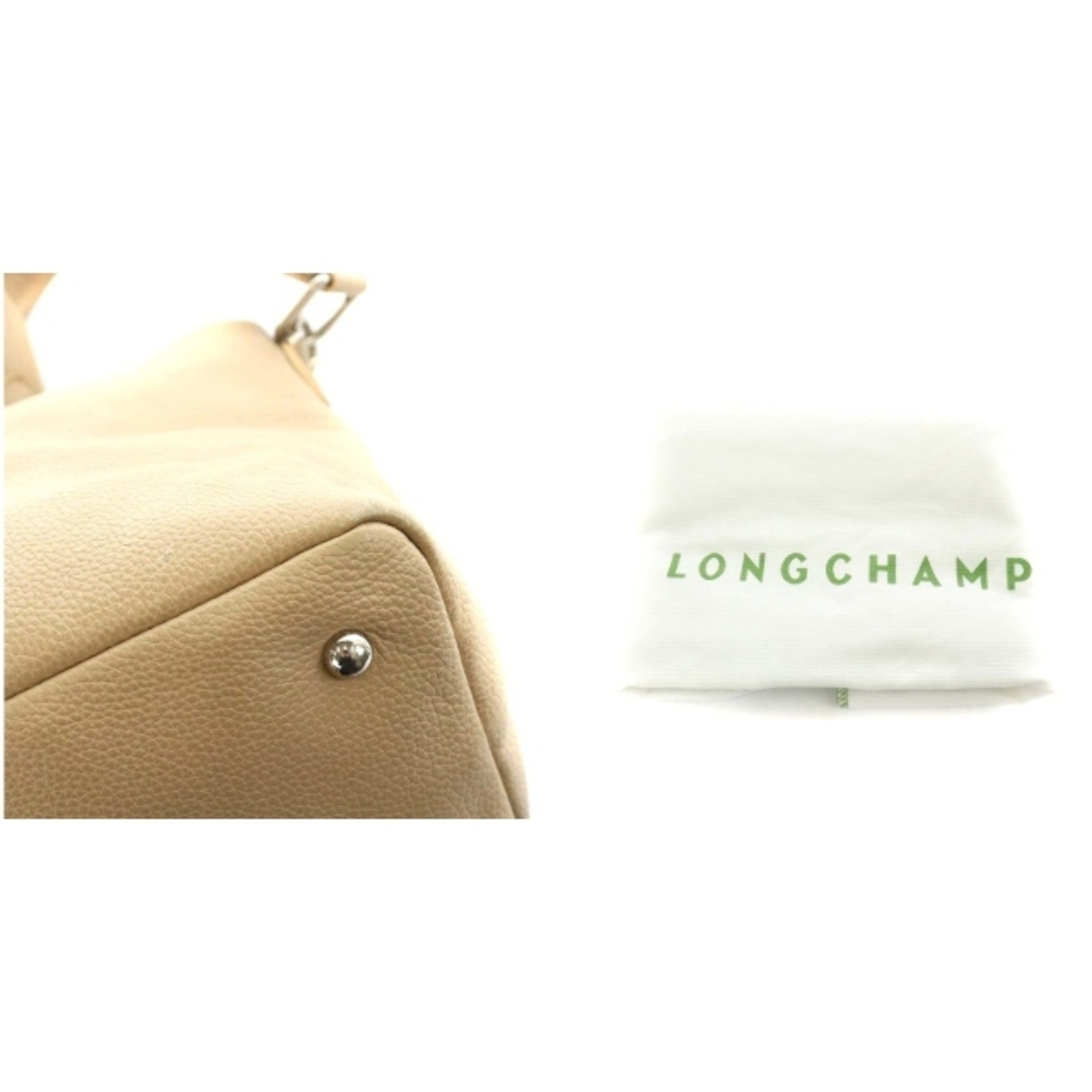 LONGCHAMP(ロンシャン)のロンシャン ハンドバッグ ショルダーバッグ 2way レザー ベージュ レディースのバッグ(ショルダーバッグ)の商品写真