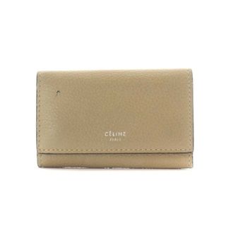 celine - セリーヌ CELINE キーケース 6連 レザー ベージュ 赤