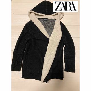 ザラ(ZARA)のZARA knit ボア　モコモコ　ロング　カーディガン　安室奈美恵 ニット(カーディガン)