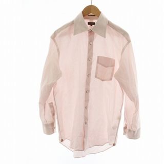 ポールスミス(Paul Smith)のPAUL SMITH ワイシャツ ステンカラー 長袖 ストライプ L ピンク(シャツ)