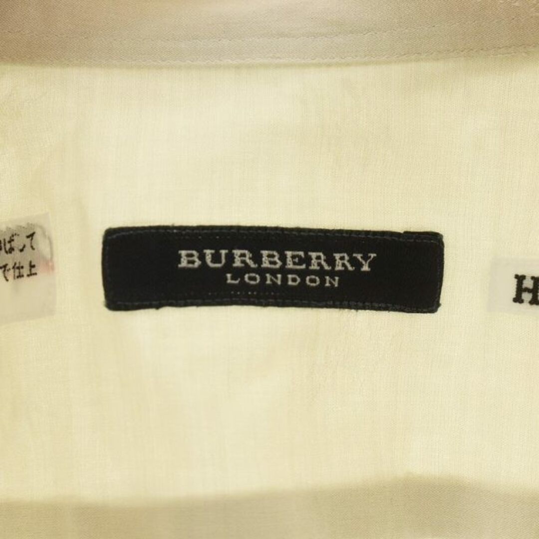 BURBERRY(バーバリー)のBURBERRY ワイシャツ ステンカラー 長袖 総柄 ロゴ ライトグレー メンズのトップス(シャツ)の商品写真