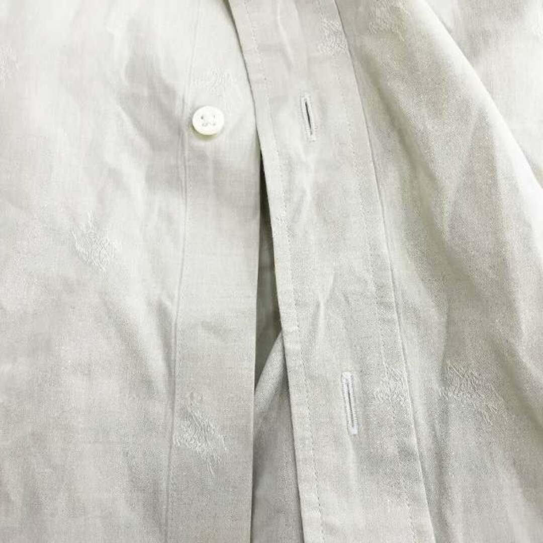 BURBERRY(バーバリー)のBURBERRY ワイシャツ ステンカラー 長袖 総柄 ロゴ ライトグレー メンズのトップス(シャツ)の商品写真