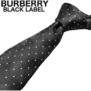 バーバリーブラックレーベル(BURBERRY BLACK LABEL)の美品　BURBERRY BLACK LABEL ネクタイ　シャドーレジメンタル(ネクタイ)
