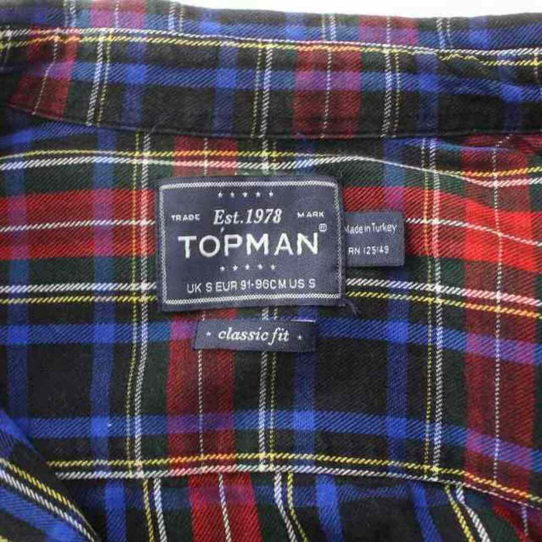 TOPMAN(トップマン)のTOPMAN CLASSIC FIT ボタンダウンシャツ 半袖 チェック S M メンズのトップス(シャツ)の商品写真