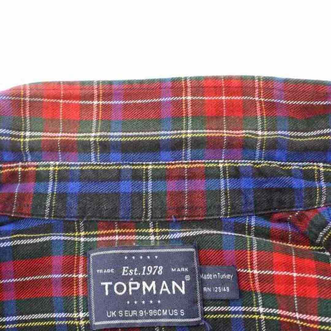 TOPMAN(トップマン)のTOPMAN CLASSIC FIT ボタンダウンシャツ 半袖 チェック S M メンズのトップス(シャツ)の商品写真