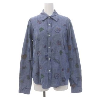 ヒステリックグラマー(HYSTERIC GLAMOUR)のヒステリックグラマー 22AW FANCY EMBLEM柄 コンパクトシャツ(シャツ/ブラウス(長袖/七分))