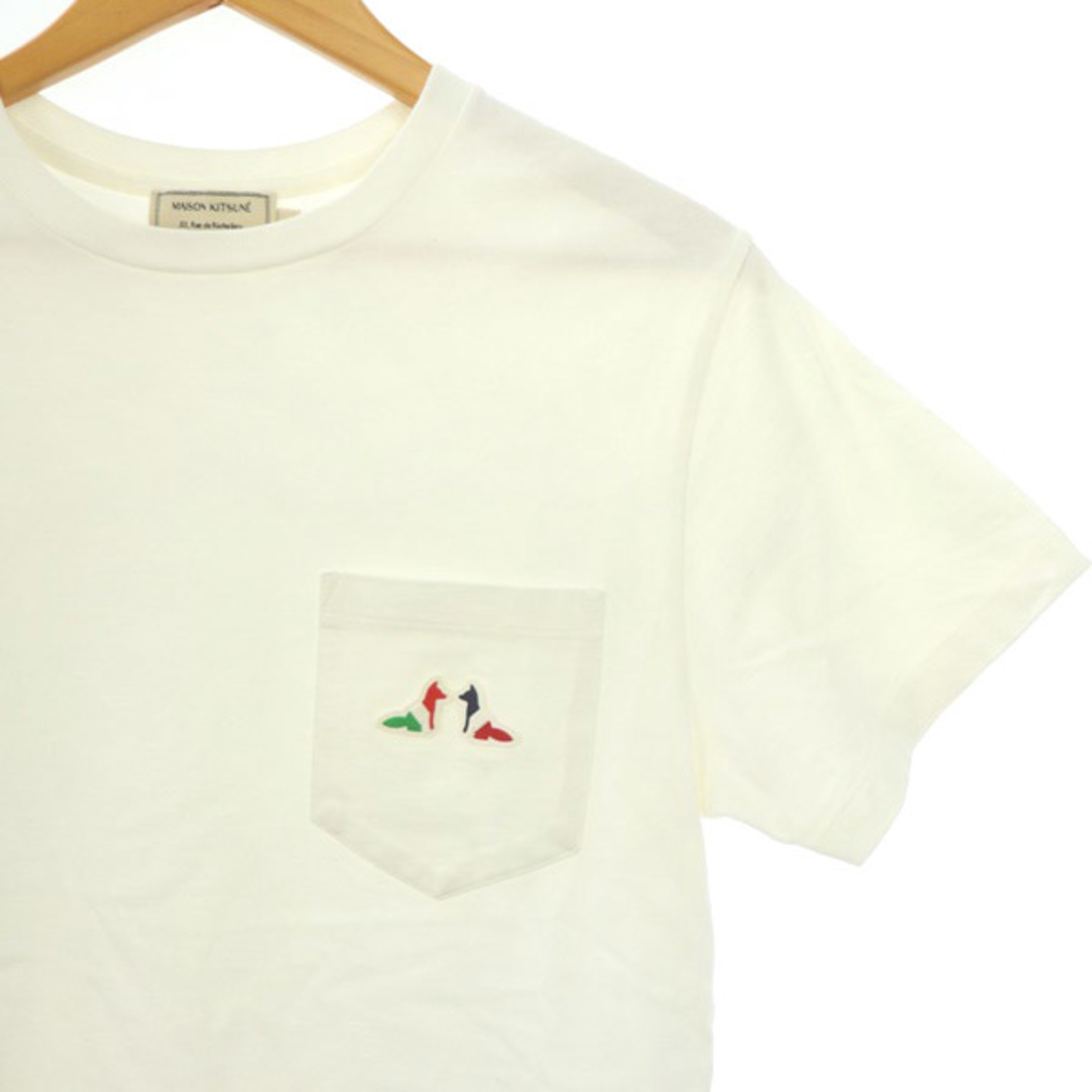 MAISON KITSUNE'(メゾンキツネ)のメゾンキツネ RESTING FOX PATCH Tシャツ 半袖 クルーネック メンズのトップス(Tシャツ/カットソー(半袖/袖なし))の商品写真