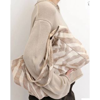 アパルトモンドゥーズィエムクラス(L'Appartement DEUXIEME CLASSE)の専用　バザール アトリエ サブロンZEBRA TOTE BAG(トートバッグ)