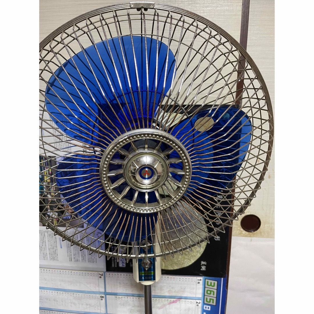 昭和レトロ　三菱 大型 扇風機 R35-NK スマホ/家電/カメラの冷暖房/空調(扇風機)の商品写真