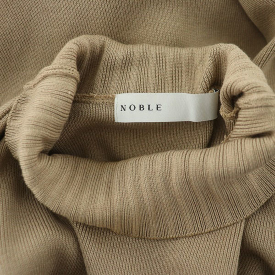 Noble(ノーブル)のノーブル 22AW 総針Iラインニットワンピース ロング マキシ丈 長袖 レディースのワンピース(ロングワンピース/マキシワンピース)の商品写真