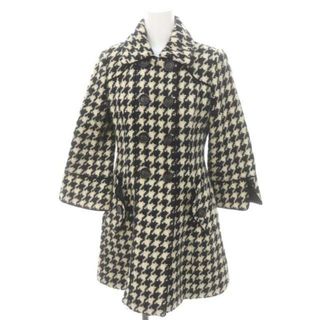 バーバリーブルーレーベル(BURBERRY BLUE LABEL)のバーバリーブルーレーベル 千鳥柄 ダブルコート ステンカラー ロング アウター(その他)